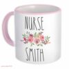 Beautiful floral mug| personalized mug gift for nurse