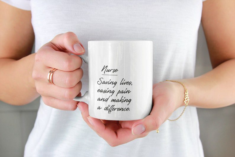 Beautiful quote about nurse| personalized gift mug for mom - 15 oz