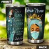 Black nurse queen gold crown| personalized nurse tumbler gift