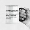 Charge nurse miracle worker| unique mug gift for mom and wife