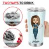 Chibi girl coffee tumbler| gift for nurse| personalized tumbler