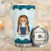 Coffee scrubs and rubber gloves| gift for nurse| personalized tumbler