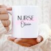 Nurse with custom name mug gift for your love