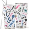 Cute nurse tumbler| tumbler gift for nurse