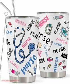 Cute nurse tumbler| tumbler gift for nurse
