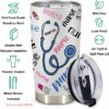 Cute nurse tumbler| tumbler gift for nurse