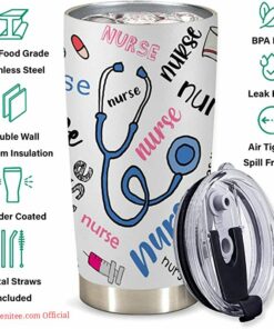 Cute nurse tumbler| tumbler gift for nurse