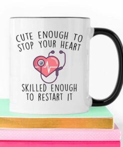 Cute enough to stop your heart| lovely gift mug for nurse