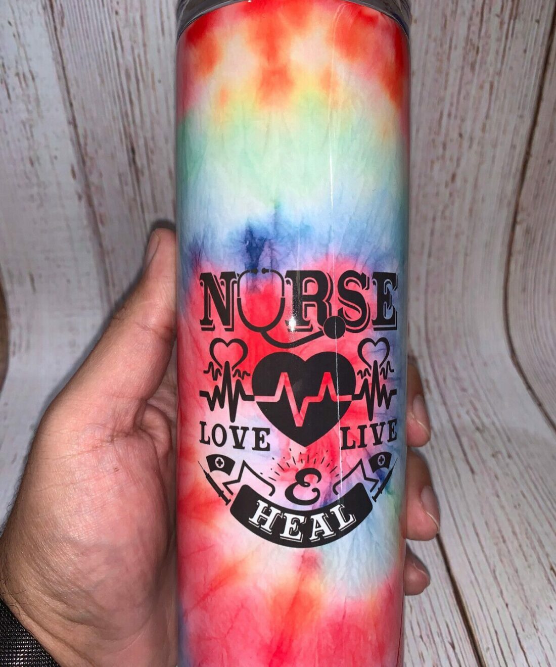 Heal, love, live nurse| best tumbler gift for nurse - 30 oz