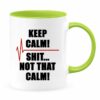 Keep calm| funny personalized color gift mug for nurse