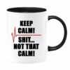 Keep calm| funny personalized color gift mug for nurse - 15 oz