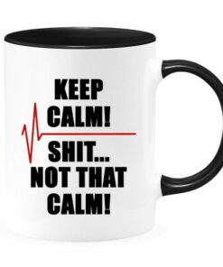 Keep calm| funny personalized color gift mug for nurse - 15 oz