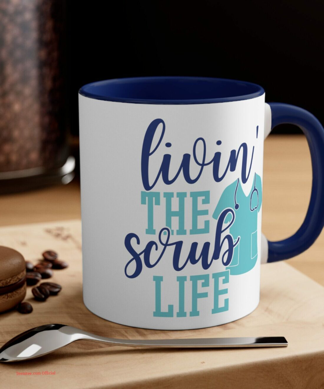 Livin the scrub life| lovely mug gift for nurse