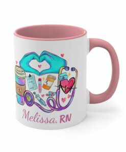 Cute personalized mug gift for a new nurse