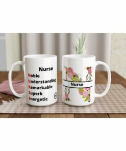 Nurse acronym mug, personalized gift mug for mom and wife