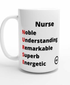 Nurse acronym mug, personalized gift mug for mom and wife
