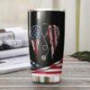 American flag wings nurse| personalized gift tumbler - 30 oz