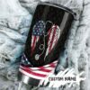 American flag wings nurse| personalized gift tumbler