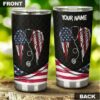 American flag wings nurse| personalized gift tumbler