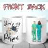 Nurse's best friend and floral| cute gift mug for friends and sister - 15 oz