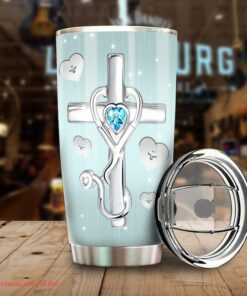 Nurse care patients heart cross| unique tumbler gift for mom - 30 oz