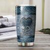 Diamond heart jewelry style| personalized gift tumbler for nurse - 30 oz