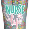 Nurse life polka dots insulated tumbler| tumbler gift for nurse - 30 oz