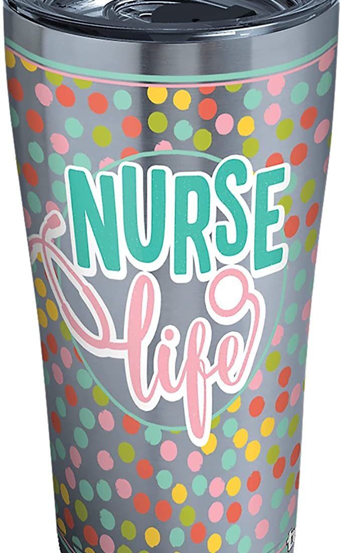 Nurse life polka dots insulated tumbler| tumbler gift for nurse - 30 oz