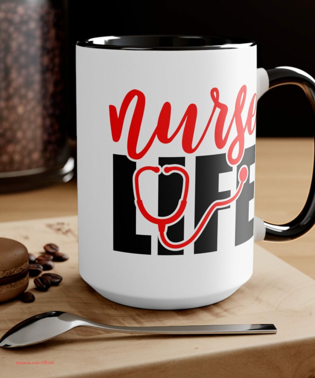 Nurse life with stethoscope| cute mug gift for daughter and mom