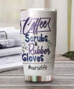 Nurse loves coffee gemstone style| personalized gift tumbler - 30 oz