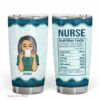 Nurse nutrition fact - personalized tumbler gift  for nurse