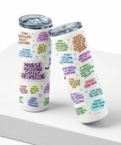 Nurse practitioner daily affirmations| lovely gift tumbler for wife