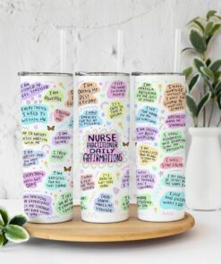Nurse practitioner daily affirmations| lovely gift tumbler for wife