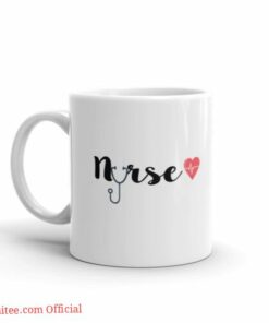 Nurse is love with heartbeat| cute gift mug for your darling - 11oz