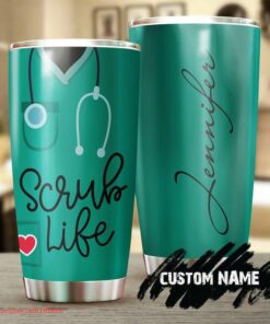 Nurse uniform scrub life| personalized nurse tumbler