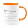 Nurse anesthetist definition| custom color gift mug