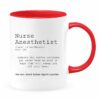 Nurse anesthetist definition| custom color gift mug