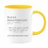 Nurse anesthetist definition| custom color gift mug