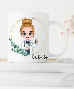 Personalised chibi best nurse ever| gift for mom and wife - 15 oz