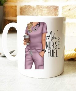 Full body nurse fuel| personalised mug gift for wife and girlfriend - 15 oz