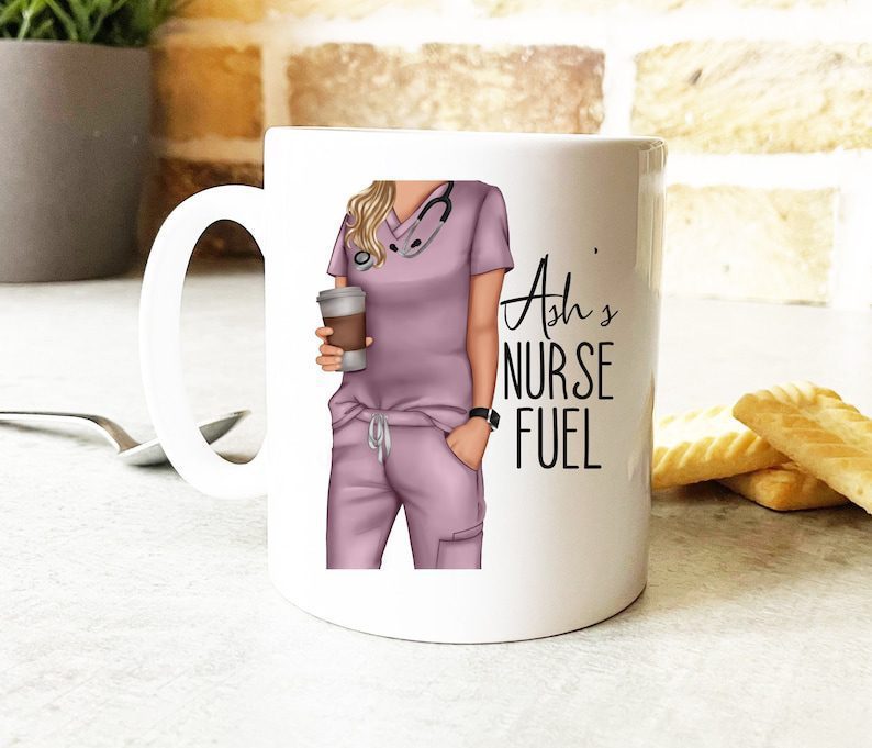 Full body nurse fuel| personalised mug gift for wife and girlfriend - 15 oz