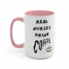 Real nurse drink coffee| funny mug gift for mom and wife