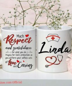 Respect the nurse| personalized gift mug for your love - 15 oz