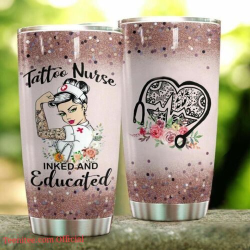 Tattoo nurse| tumbler gift for nurse - 30 oz