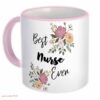 The best nurse ever floral boho vintage| cute gift mug