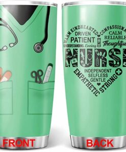Warm kindhearted nurse| adorable tumbler gift for nurse