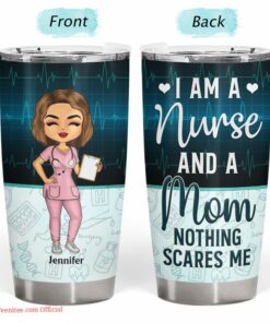 Wife mom nurse - personalized tumbler gift for nurse