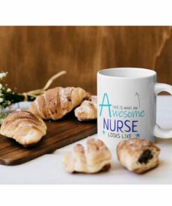 This is what an awesome nurse looks like| funny gift mug