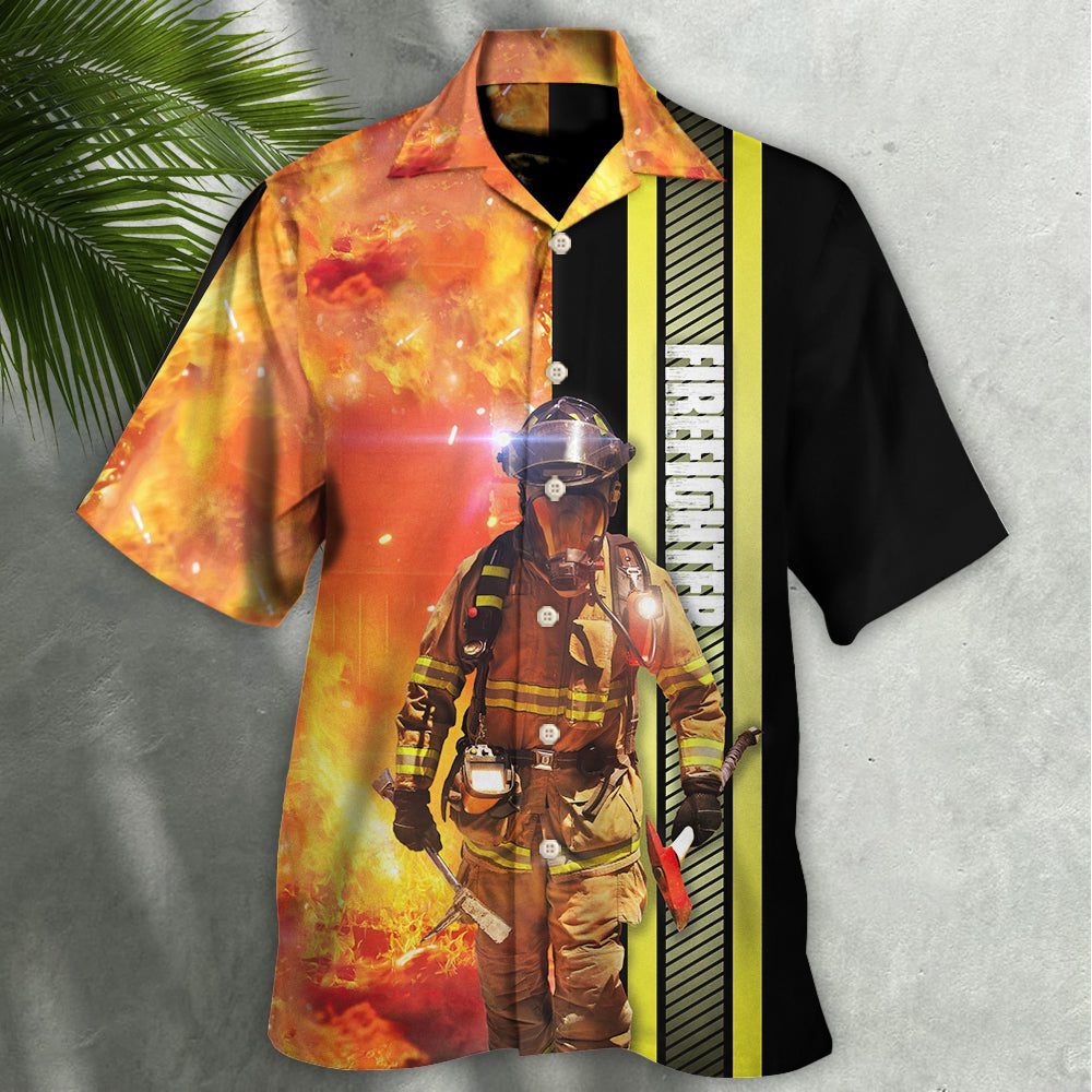 Firefighter hot fire – hawaiian shirt – teenitee