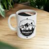 Adventure awaits compass mountain hiking coffee mug for hikers – teenitee